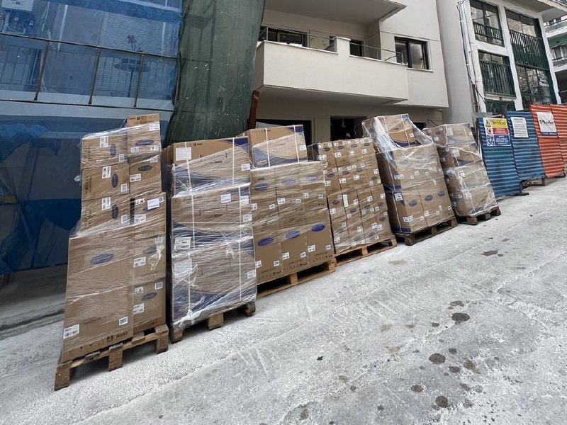Άφιξη Εξοπλισμού Carrier στο Έργο